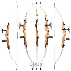 66''68''70'' Recurve Bow Set 14-40lbs Archery Takedown Bow Practice Hunt Shoot