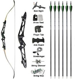 66 68 70 Zoll Recurve Bogen Set Takedown Sportbogen Bogenschießen Jagdbogen