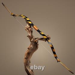66'' AF Archery Manchu Bow Long Bow Ancient Asiatic Recurve Bow Archery 25-45lbs