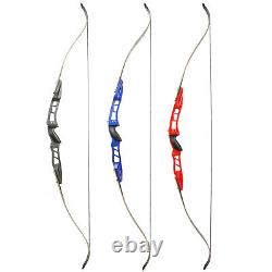 66'' Archery Recurve Bow Kit 20-40lbs Carbon Arrow ILF Takedown Shooting Target