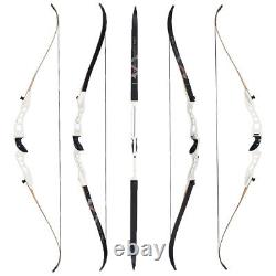 66'' Archery Takedown Recurve Bow Carbon Arrows 20-40lbs Hunting Bow Aluminum