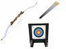 66 Takedown Archery Adult Recurve Bow Kit With Target And Arrows Fun Garden Set