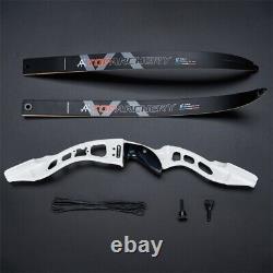 66 Takedown Recurve Bow 20-40lbs Aluminum Riser Carbon Arrows Archery Hunting