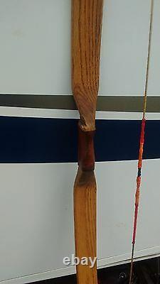 70 inch Mollegebat Hunting Bow 45 lbs at 28 inch draw Red Oak Selfbow