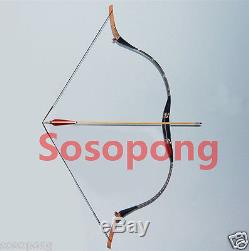70LB Snakeskin Recurve Bow Longbow Traditional Bow String Archery Hunting