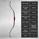 Af Archery 50 Turkish Recurve Bow 20-50lbs Black Traditional Hunting Target Bow