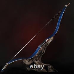 AF Archery 52'' Crimea Tatar Bow Blue Birdseye Maple Recurve Hourse Hunting Bow