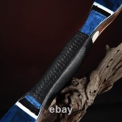 AF Archery 52'' Crimea Tatar Bow Blue Birdseye Maple Recurve Hourse Hunting Bow