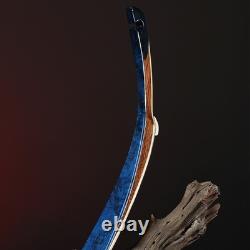 AF Archery 52'' Crimea Tatar Bow Blue Birdseye Maple Recurve Hourse Hunting Bow