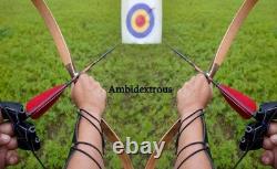 AF Archery 54 Oak Tatar Traditional Recurve Bow Laminated Horse Bow Longbow