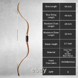 AF Archery 54 Tatar Horse Bow Traditional Recurve Bow Mounted Archery 20-55lbs