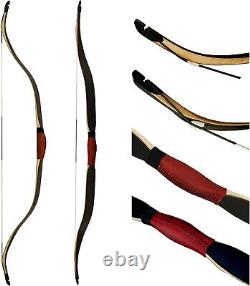 AF Archery Black Turkish Bow 51 Traditional Recurve Bow Horseback for Beginners