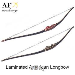AF Archery Handmade Laminated Traditional American longbow Hunting Recurve bow