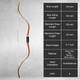 Af Archery Oak & Bamboo Tatar Recurve Bow 54 40lbs Traditional Horse Bow