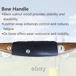 AF Archery Oak Tatar Bow 54 Traditional Recurve Bow for Beginners, 25lbs