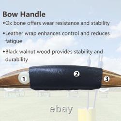 AF Archery Oak Tatar Bow 54 Traditional Recurve Bow for Beginners, 25lbs