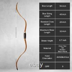 AF Archery Takedow Oak Tatar Bow 54Traditional Recurve Bow Hunting Bow 30-50lbs