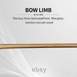 AF Archery Traditional 50 Turkish Horsebow Bamboo Ash Wood Recurve Bow 25-45lbs