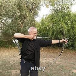 AF Archery Traditional Longbow Set 62 Recurve Bow Set for Hunting 70lbs