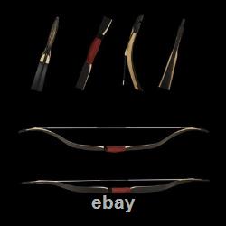 AF Black Laminated Turkish Recurve Horse Bow QueYue 45lb for Traditional Hunting