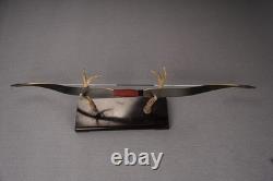 AF Black QueYue 51 Recurve Bow 40lb Traditional Handmade Laminated Horse Bow