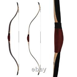 AF Black QueYue Recurve Bow 35lb Handmade Laminated Traditional Horse Hunting