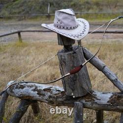 AF Black QueYue Recurve Bow 35lb Handmade Laminated Traditional Horse Hunting