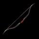 Af Queyue Black Laminated Turkish Horse Recurve Bow 30lb Hunting Archery