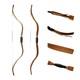 Af Traditional Laminated Tatar Oak Recurve Bow 54 25lb Ambidextrous 3d