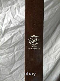 AMF Recurve Bow with String Right Handed 54 Red Wing Hunter 45lbs Draw