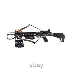 ARCHERY 175LB CAMO Recurve Hunting CROSSBOW with Arrows BOLTS + Scope + Quiver