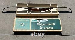 AS-IS RARE Ben Pearson 2-Piece RECURVE BOW Takedown SIGNATURE RH 7330 Bow w Box