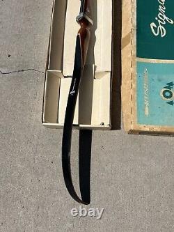 AS-IS RARE Ben Pearson 2-Piece RECURVE BOW Takedown SIGNATURE RH 7330 Bow w Box