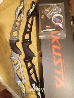 Akusta Recurve Bow With Daylite Limbs, String -RH -Olympic Archery- USA Seller