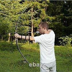 American Longbow 62Hunting Recurve Bow Set Archery 50lbs Black walnut Riser