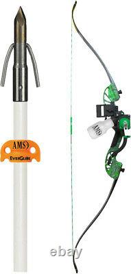 Ams Bowfishing Complete Bow Kit Water Moc Recurve Green Rh B705MOCRH