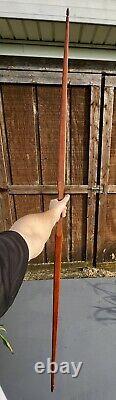 Antique Hand Made Wooden Recurve Long Bow Target Hunting DISPLAY ONLY