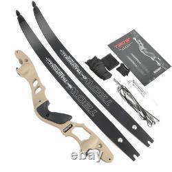 Archery 19 Riser Takedown Bow Limbs 62 ILF Recurve Bow 30-60lbs Target Hunting