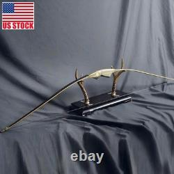 Archery 30-55lbs Traditional Recurve Bow Set 62 Wooden Longbow Hunting Bow