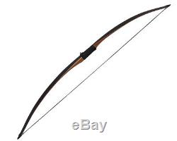 Archery 45Lbs Montana Traditional Black Recurve Bow 64'' Hunting Wooden Longbow