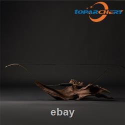 Archery 46 Traditional Short Bow Horsebow Recurve Bow Bamboo&Fiberglass Limbs