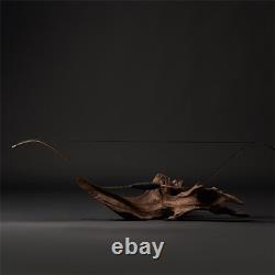 Archery 46 Traditional Short Bow Horsebow Recurve Bow Bamboo&Fiberglass Limbs