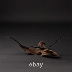 Archery 46 Traditional Short Bow Horsebow Recurve Bow Bamboo&Fiberglass Limbs Archery 46 Traditional Short Bow Horsebow Recurve Bow Bamboo&Fiberglass Limbs