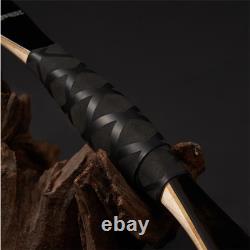 Archery 46 Traditional Short Bow Horsebow Recurve Bow Bamboo&Fiberglass Limbs