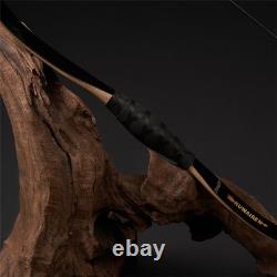 Archery 46 Traditional Short Bow Horsebow Recurve Bow Bamboo&Fiberglass Limbs