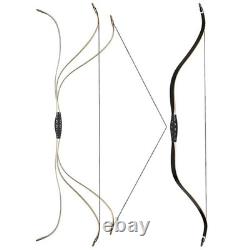 Archery 46 Traditional Short Bow Horsebow Recurve Bow Bamboo&Fiberglass Limbs