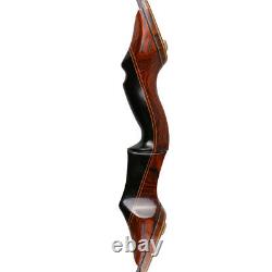 Archery 58in. Takedown Hunting Bow Set Wooden Riser Recurve Bow RH 40/45/50LBS