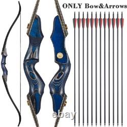 Archery 60 Takedown Recurve Bow 25-50lbs Adult Hunting Target Bow Arrows Shoot