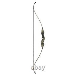 Archery 60 Takedown Recurve Bow 25-50lbs Wood Riser Left/Right Hand Bow Hunting