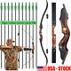 Archery 60 Takedown Recurve Bow And Arrows 12pcs For Right Hand Target Hunting